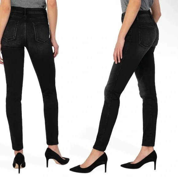 KUT FROM THE KLOTH mia fab an button fly high waist skinny jeans - Picture 2 of 2